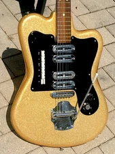 1964 Noble Grand Deluxe Sparkle Guitar by Crucianelli of Italy its magnificent 