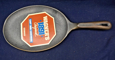 Three  NOS Vintage Wagner's 1891 Sizzle Skillet Cast Iron There are A Total Of 3