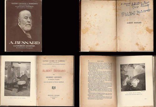 GEORGES LECOMTE: A. BESNARD _ autograph dedication _ NILSSON 1925 _ GUSTAVE GEFFROY
