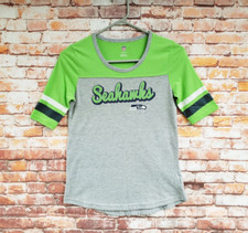 Seattle Seahawks NFL Football Gray/Green Shirt Girl's Large L 14