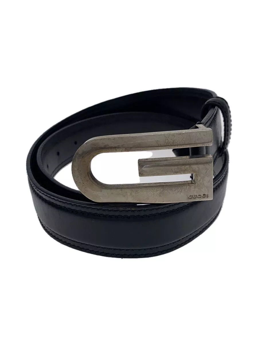 Ceinture GUCCI cuir noir uni homme 138590 1766 95 38 Occasion
