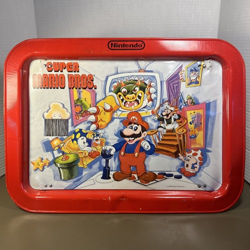 Super Mario Bros Nintendo Vintage Dinner Tray 1989