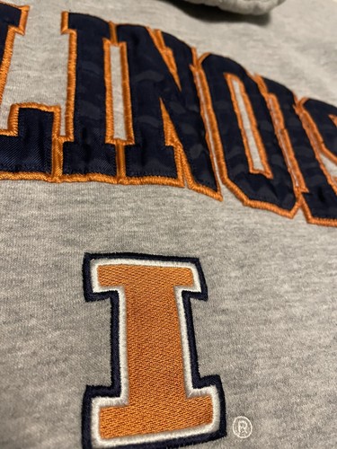 Illinois Fighting Illini Reebok Heisman hoodie sweatshirt Size L pre-owned - Picture 4 of 9