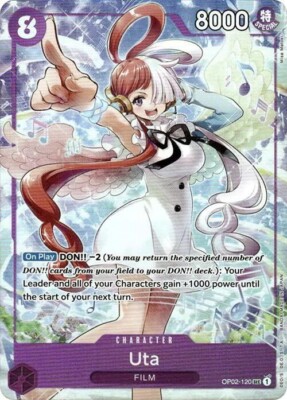 Uta Alternate Art Foil - OP02-120 LP - One Piece