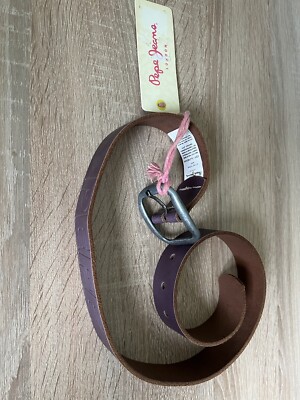 Ledergürtel Pepe Jeans violett vie neu  3,5/85cm (M)