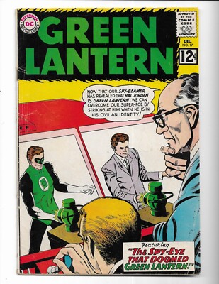 GREEN LANTERN 17 - VG+ 4.5 - TOM KALMAKU - CAROL FERRIS - SONAR (1963)