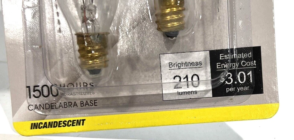 Satco Decorative Incand Turn-Tip Light Bulbs S3774 (Box of 10, 2-Packs) - Image 4 of 4