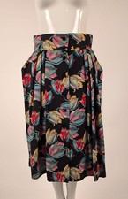 DESIGNER UNGARO COLORFUL TULIP PRINT SKIRT 