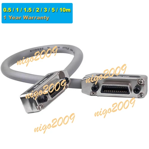 IEEE-488 GPIB Cable Cord w/ Metal Hood & Case 0.5m 1m 1.5m 2m 3m 5m 10m optional