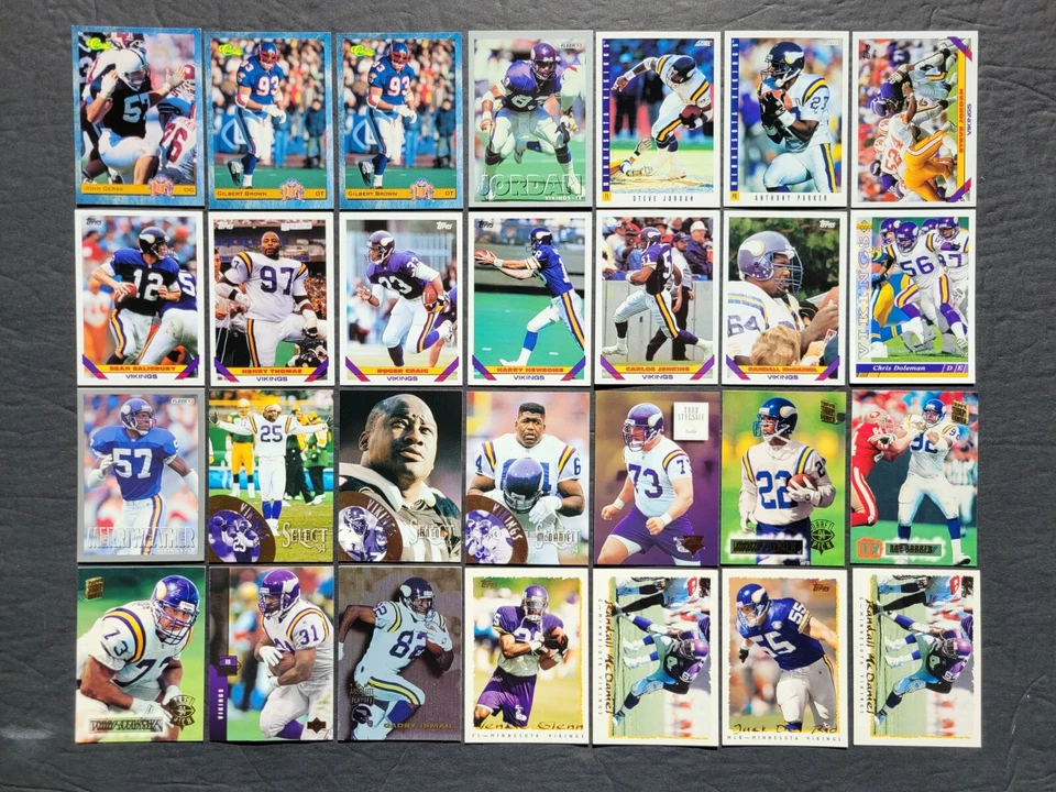 VIKINGS CARDS Your Pick 1988-91 1992-93 to 2000 Topps Score Fleer UpDeck Pacific - Image 3 of 4