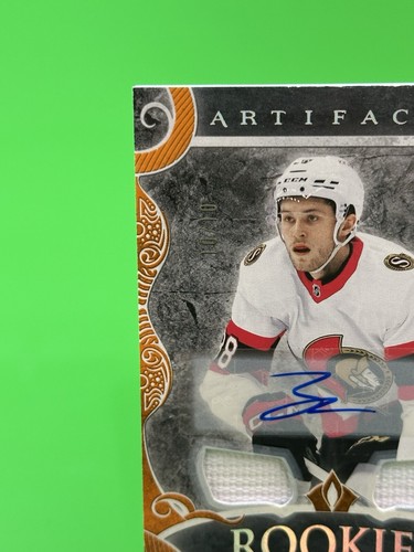 ❄️2024-25 Upper Deck Artifacts Orange Auto Materials #185 Zack Ostapchuk /10!!❄️ - Picture 4 of 15