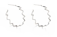 Water Wave Hoop Earrings Water Wave Hoop Earrings