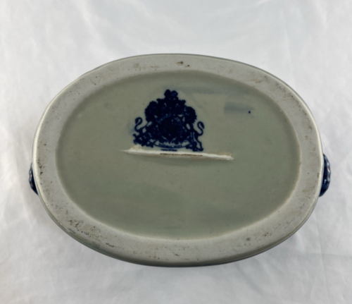 VTG Blue & White Victoria Ware Ironstone Dish/Planter 11" x 6 1/2 " Oval - Picture 11 of 15