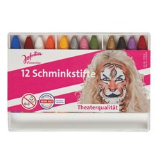KINDER MAKE-UP / Halloween Karneval Theater Schminke Farben / 12 Schminkstifte