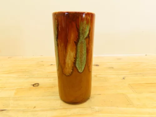 Vintage DRYDEN Hot Springs POTTERY Cup Drip Glaze Arkansas
