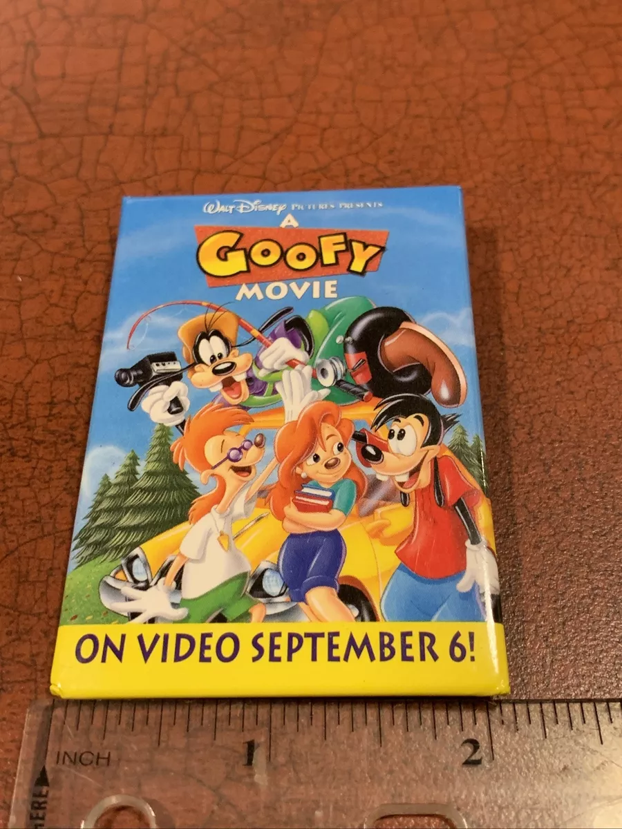 A Goofy Movie On Video September 6 Promo Pin Button FREE SHIPPING