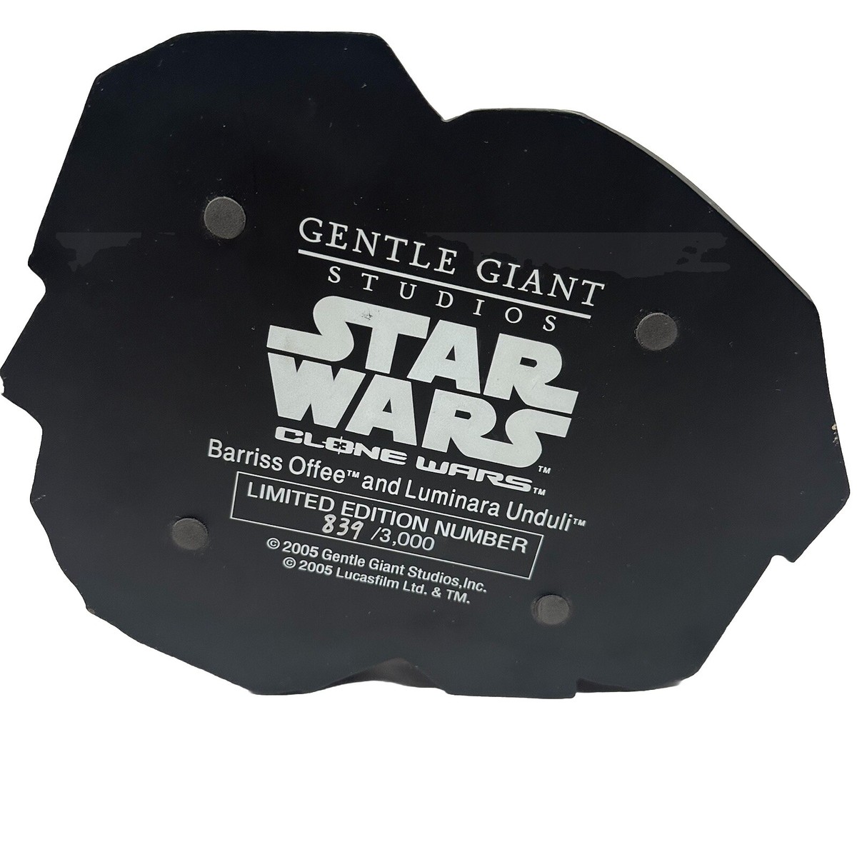 GENTLE GIANT STAR WARS CLONE WARS MAQUETTES BARRISS OFFEE LUMINARA UNDULI PROMO