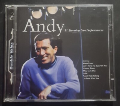 ANDY WILLIAMS - ANDY - 31 STUNNING LIVE PERFORMANCES - 2 CDS 