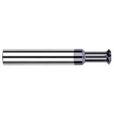 Harvey Tool 19503-C3 Solid Carbide 1/4" Double Angle 90° Milling Cutter, 4 Teeth