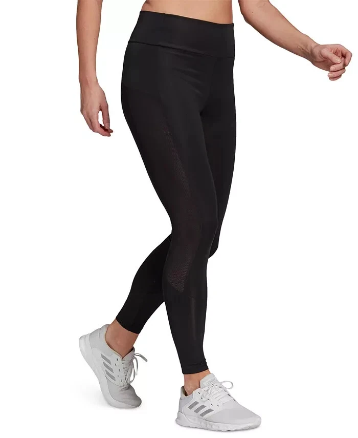 adidas Women's Mesh-Panel Full Length Leggings MSRP $50 Size XS # 12A 1520  NEW