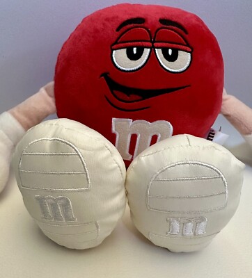 Red M&M Plush Toy Thumbs Up Chocolate Candy Doll Mars World NYC