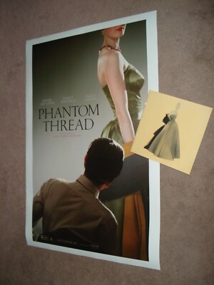 Paul Thomas Anderson's PHANTOM THREAD 2017 O/S 'B' & 70mm Bklt.~Daniel Day-Lewis