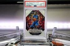 Kyrie Irving 2021-22 Prizm Draft Picks Fireworks WHITE SPARKLE PSA 10 💎 POP 1