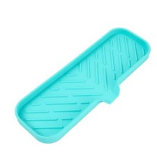 Silicone Bathroom Soap Dishes with Drain Spout-Bathroom and Kitchen Sink Orga...