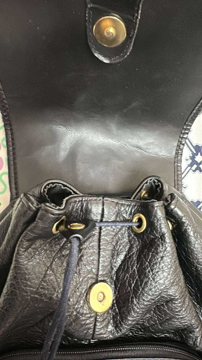 Backpack VALENTINO di paolo. leather black | eBay display picture 1