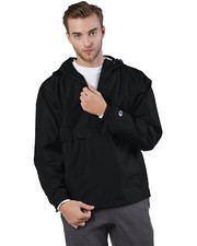 Champion Unisex Packable Anorak Adjustable 1/4 Zip Top Hooded Jacket - CO200