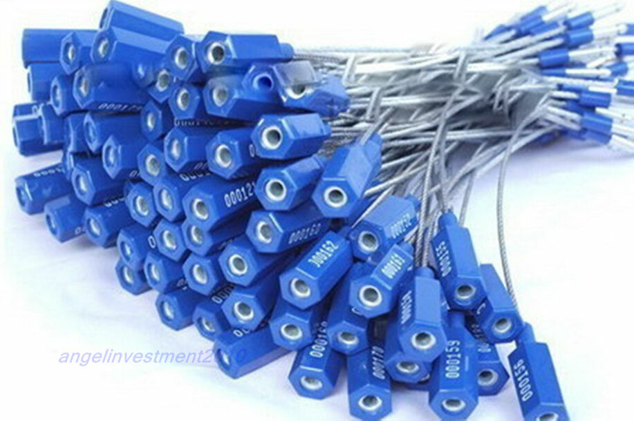 50 stks beveiliging afdichtingen kabel afdichtingen genummerd sabotage proof tags metalen draad afdichtingen verzending zeehonden, blauw 50 stks beveiliging afdichtingen kabel afdichtingen genummerd sabotage proof tags metalen draad afdichtingen verzending zeehonden, blauw