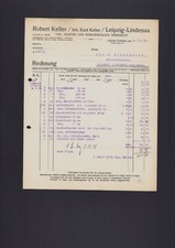LEIPZIG, Rechnung 1925, Robert Keller Tür-Fenster-Möbelbeschläge