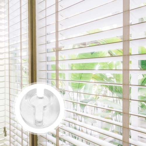 12 Pcs Roller Window Blinds Bead Buckle Holder Clear Beads Chain Stops