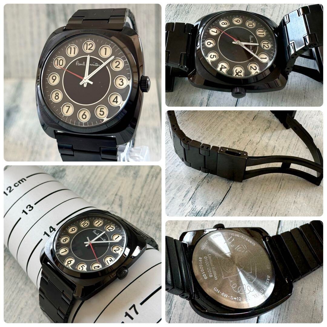 Paul Smith Watch Dial Black Used From Japan Check