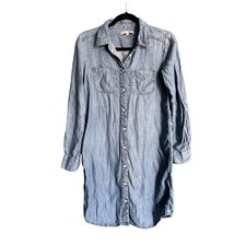 Banana Republic Woman's Jean Dress Long Sleeve Size 2