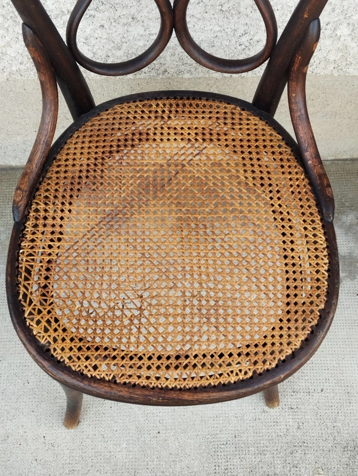 rare chaise bistrot n 4 ? THONET modele café DAUM antique chair bois courbé - Photo 3/4