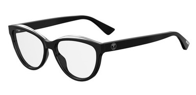 Moschino Brille Damen MOS529 807 Schwarz Acetat Brillenfassung 54-16 145