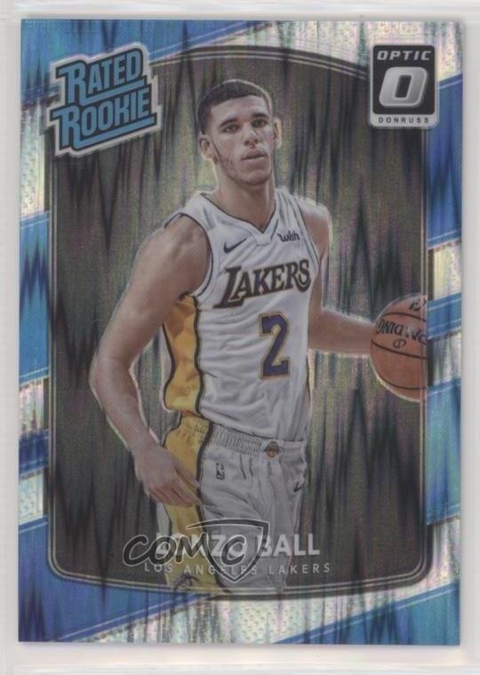 2017-18 Panini Donruss Optic Rated Rookie Shock Lonzo Ball #199 Rookie RC 12g7