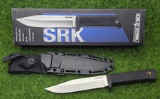 Cold Steel #38CKE 3V SRK (CPM 3V) 6" Fixed Blade Bowie Knife w/ Sheath, Black