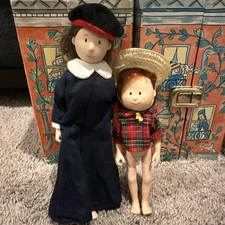 Vintage Eden 8” Madeline Dolls Ms Clavel & Madeline