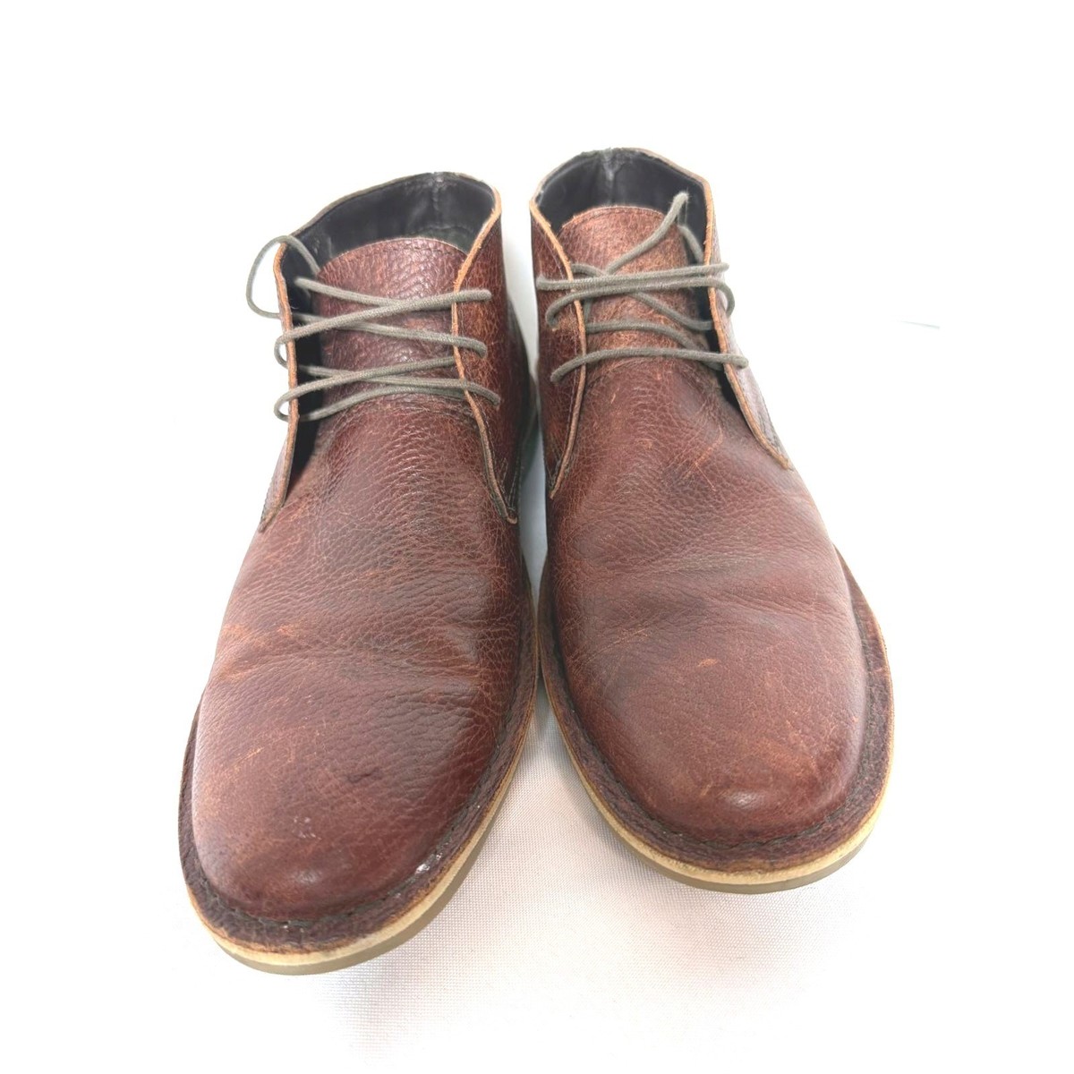 CREVO Mens Hiller Brown Leather Chukka BOOTS Shoes 9.5 