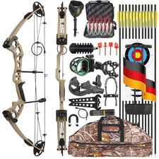 Bogenschießen Compoundbogen Set 30-55lbs Einstellbar Schießen Jagd Sportbogen 