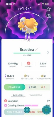  Pokemon Go  #956 Espathra* NEW RELEASED * **Flittle Evolution **