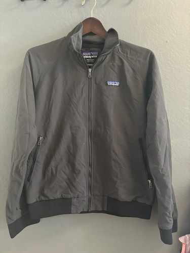 Patagonia Mens M Baggies Jacket Full Zip Windbreaker Water Res black Bomber