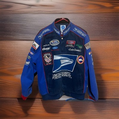 Vintage United States Postal Service Nascar Racing Jacket Adult Medium  VTG