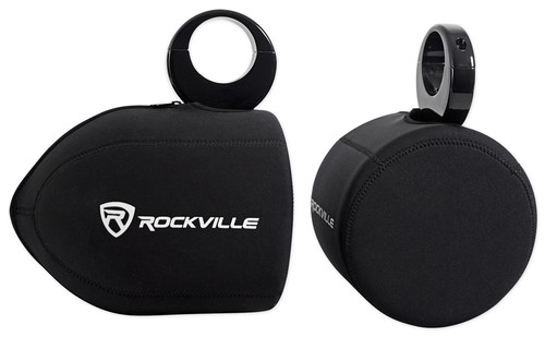 Pair Marine Neoprene Covers For Pyle PLMRWB65LEW 6.5" Wakeboard Tower Speakers