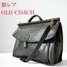 希少 OLD COACH Metropolitan Brief Bag 2WAY COACH 5266 Vintage Metropolitan Briefcase Bag Black Leather for