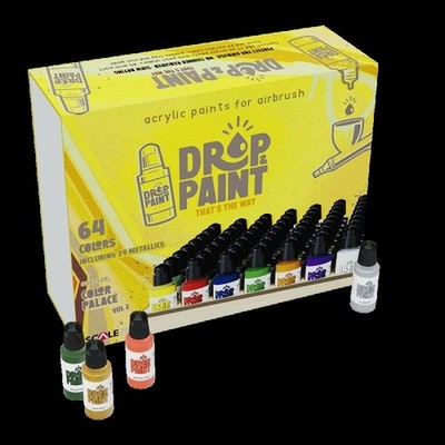 Scale 75 Drop Paint Colors: Color Palace Vol. 2 - 64 Colors Paint Set 