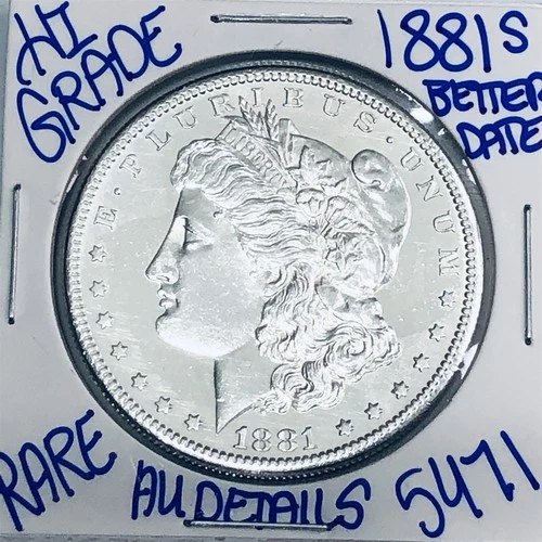 1881 S MORGAN SILVER DOLLAR AUTHENTIC HI GRADE U.S. MINT COIN FREE SHIPPING 5471