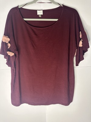 Cupio Floral Blouse, Size Large